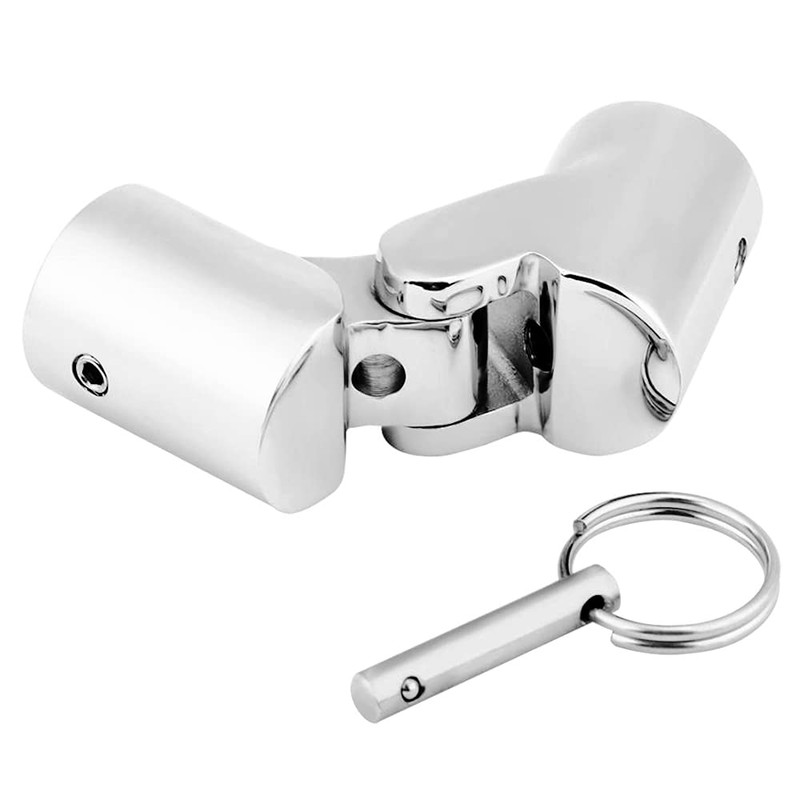 RedSnake Stainless Steel Marine Grade Boat Railing Pipe Connector Folding