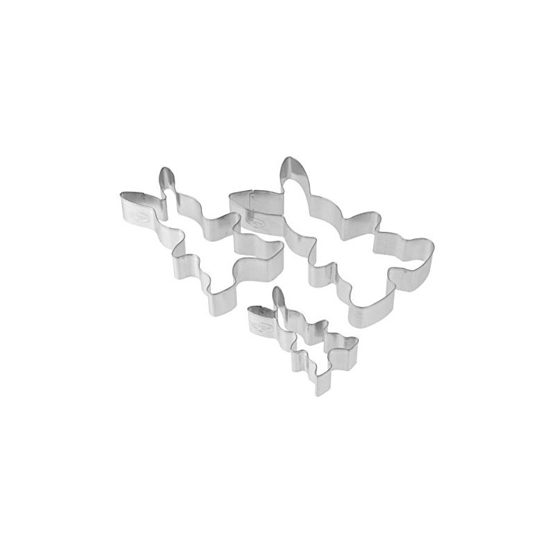 Dr. Oetker 1876 Cookie Cutter Rabbit Family 3-Piece Tin Plate
