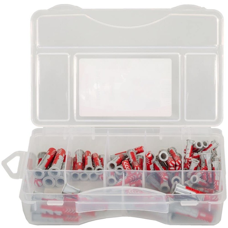 fischer DuoPower Box Mini, Dowel Box with 85 Pieces (30