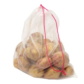 Dexam Reusable Drawstring Fruit and Vegetable Bags - Set of 5, White (17851269)