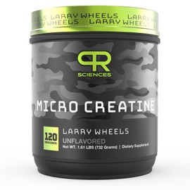 Larry Wheels | PR Creatina Micronizada | 100% Creatine Monohydrate | 600 g | 120 ser | Sin Sabor