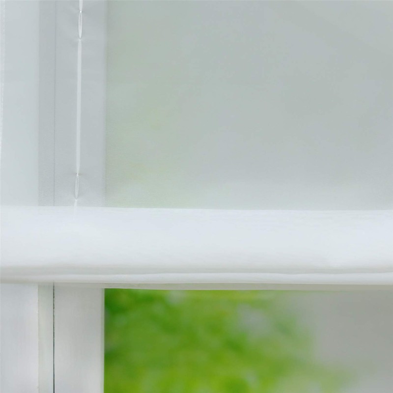 ESLIR Roman Blind No Drilling Required Transparent with Eyelets Colour