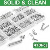 Zmbroll M4 Hex Bolts 425Pcs External Hex Drive Screws Metric