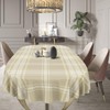 uwdfnwuif Plaid Oval Tablecloth Farmhouse 60"x84" Waterproof Table Cloth Washable