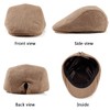 LADYBRO Classic Khaki Flat Newsboy Cap Cabbie Driving Scally Hats