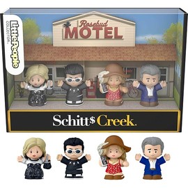 Little People Collector Schitt’s Creek TV Series Special Edition Set for Adults & Fans, 4 Figures in Display Package