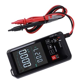 mini multímetro de bolsillo digital pantalla táctil auto rango true rms medidor dc ac transistor capacitor portátil resistencia frecuencia diodo...   