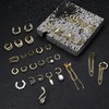 Adramata 32Pcs Adjustable Gold Ear Cuff Non Piercing Ear Cuff