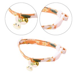 Cat Collar Adjustable Kitten Collar with Bell and Quick Release Buckle Cat Bow Tie for Cats Puppy Small Medium Dogs(Size:S)