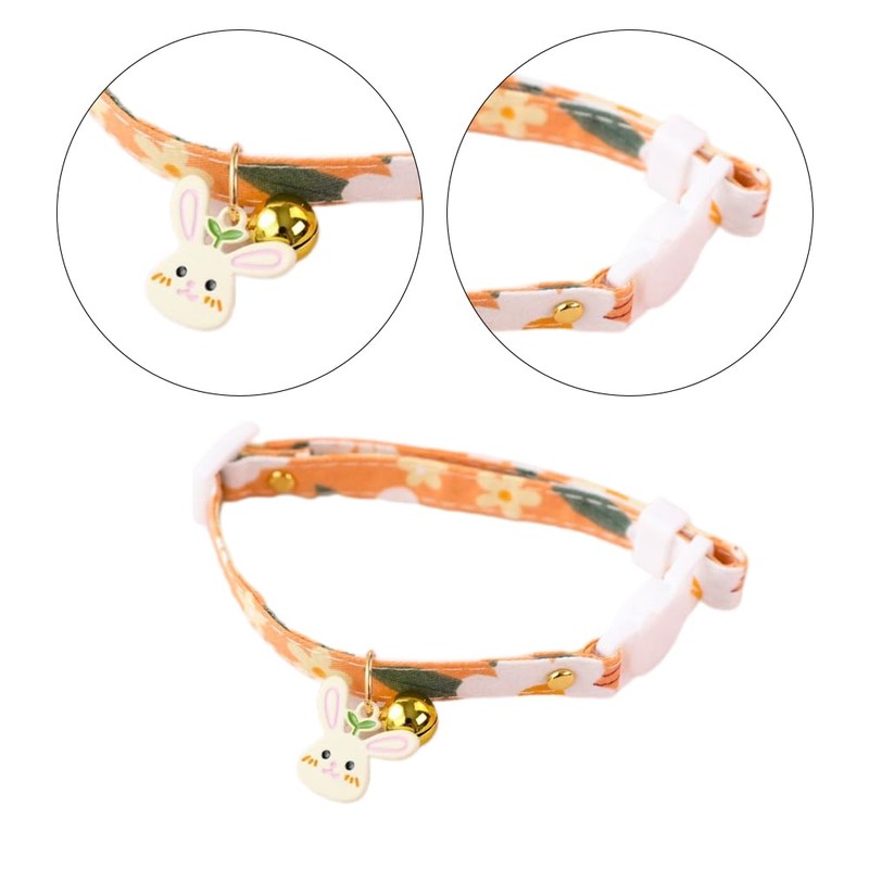 Cat Collar Adjustable Kitten Collar with Bell and Quick Release