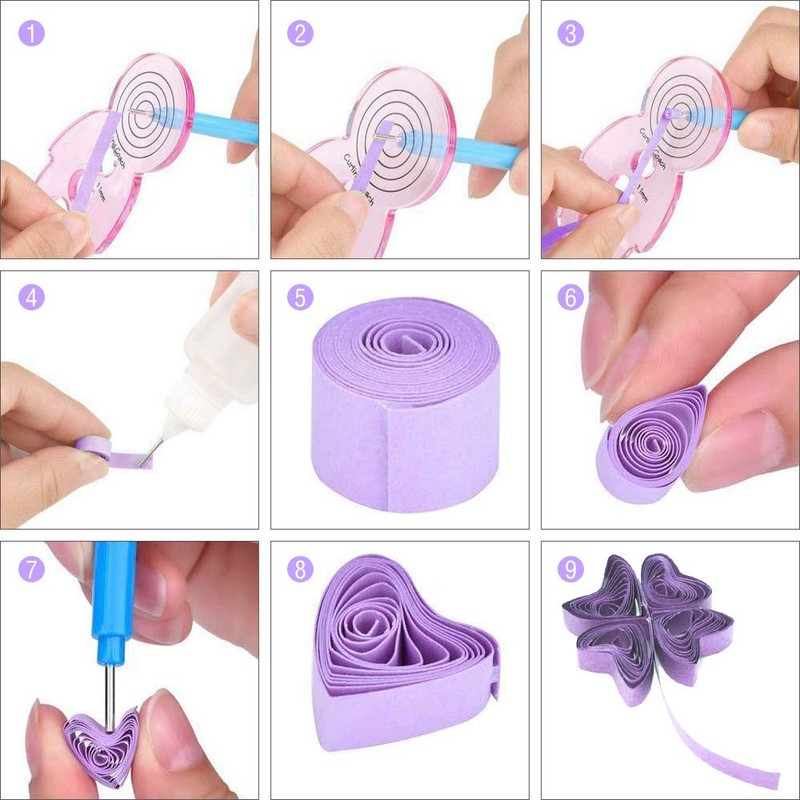 Hyber&Cara Paper Quilling Tools Set 19 Pcs Quilling Kit for