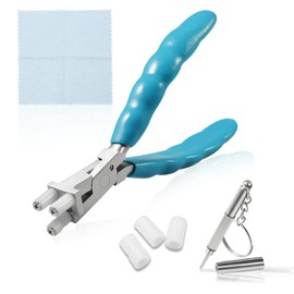 SPEEDWOX 6" Eyeglass Adjustment Frame Bending Bridge Temple Pliers Nylon Jaw Optical Eyeglass Frame Repair Assembly & Adjustment Hand Tools with Screwdriver and Glasses Cloth