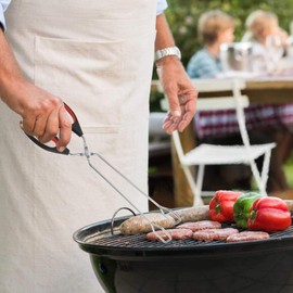 3 Pcs Edelstahl Küchen Schere Zangen für Grillen und BBQ, Multifunktionale Koch Zangen mit Hitzebeständigen Griffen, Gekantete Verbreiterte Kopf Food Klemmzangen für Müheloses Handling