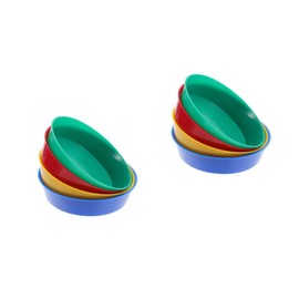 DOITOOL 16 pcs Plastic Watercolor Mixing Bowls Easy to Clean Art Paint Palette for Pigment Mixing with Sponge Brushes for DIY Painting Projects