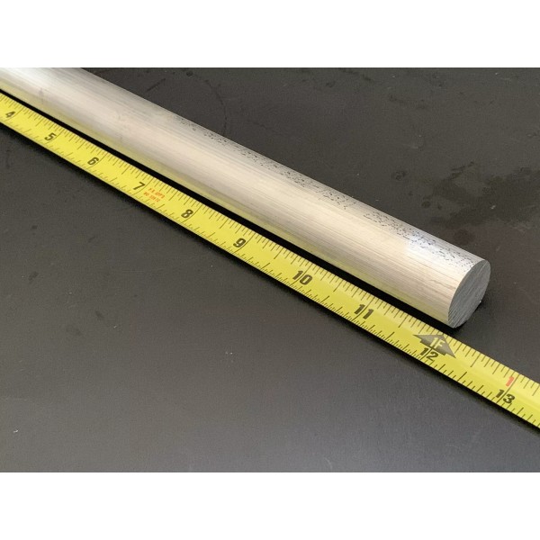 Holen Aluminum 7/8" X 12" Long Aluminum Round Rod Solid
