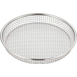 Yoshikawa Shallow Colander, Stainless Steel Spark Mesh, 8.7 inches (22 cm), Iroha of Cooking, Tsubame Sanjo, Made in Japan, YJ2808