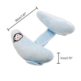Adjustable Baby Head Neck Support Pillow,Baby Travel Pillow Cushion for Car Seat,Stroller Headrest Pillow for Infants,Head and Neck Support Pillow for Pushchair,Blue