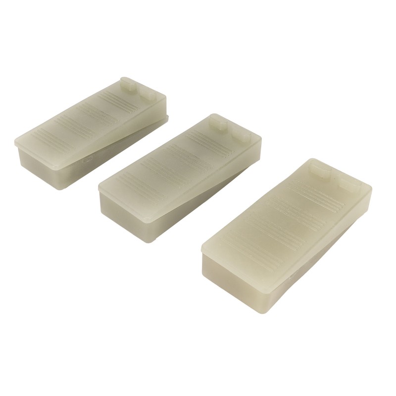 6Pcs Door Stoppers Rubber Wedge Stops Windproof Crashproof Fluorescent for