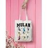 VAMSII Mulan Print Medium Tote Bag - Water Resistant, Lightweight,