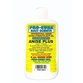 Pro-Cure Anise Plus Bait Oil - Pink, 8 Ounce
