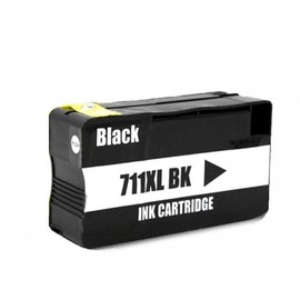 Vivid Colors Remanufactured Replacement for H 711 2 Pack Black Ink Cartridge for Printers Designjet T120 T520 Large Format Printer