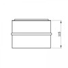 raik Smoke pipe/stove pipe, double wall lining, 120 mm, diameter