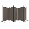 'vidaXL 5-Panel Room Divider in Anthracite - Foldable Fabric Screen