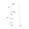 Bike Front Fork Carbon Fiber 100mm Opening Matte Straight Tube