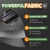 Small Black Tarps 4x4 Feet (2 Pack), UV Resistant, 8