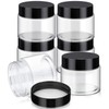 12 Pack Clear Plastic Storage Favor Jars Wide-Mouth Plastic Containers