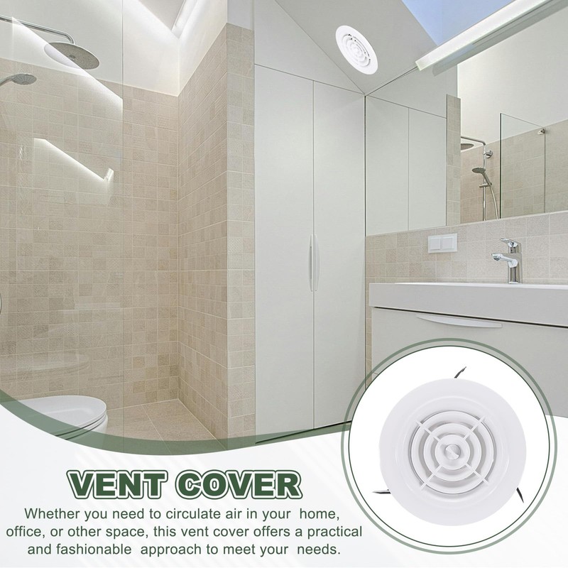 PATIKIL 3 Inch Round Air Vent Cover, 4 Pack ABS