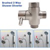 Shower Arm Diverter Valve for Hand Held Showerhead and Fixed