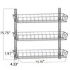 SWOMMOLY Adjustable Wall Mount Spice Rack, 3-Tier Dual-use (Multi-use) Organizer,