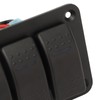 3 Gang Rocker Switch Panel IP65 Waterproof DC12‑24V Blue Light
