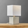 MiniSun | Modern Brushed Chrome Cube Design Touch Table Lamp