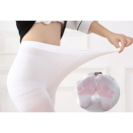 TOKYO GOODS MARKET Cute Knee High Socks Stockings Lolita Fashion One Size Fits Most, Big size white/pantyhose