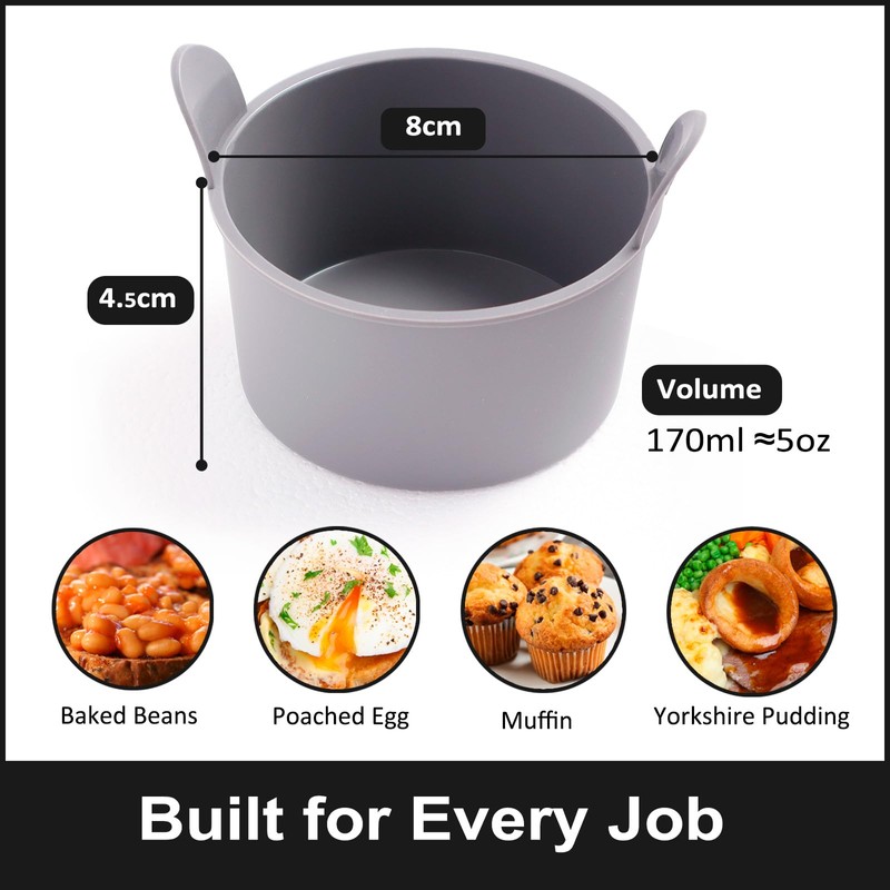 Lamapee Ramekins for Air Fryer, Air Fryer Egg Moulds, Pack