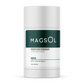 MAGSOL Natural Deodorant for Men & Women | Aluminum Free Deodorant | Gentle on Skin with Sweet Almond Oil & Beeswax | Baking Soda Free | Paraben & Pthalate Free (Hunter)