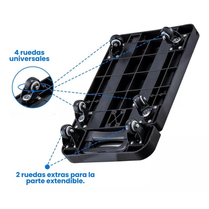 Bee Vibes Carrito Diablito Plegable De Carga, Soporte De 230kg
