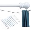 Nicecho L Shape Heavy Duty Curved Curtain Rods for 2