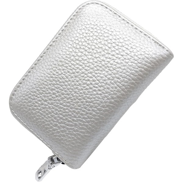 FUJISKY Cowhide Credit Card Case, Large Capacity, Magnetic, Anti-Skimming, Easy