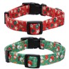 Lamphyface 2 Pack Christmas Dog Collar Adjustable
