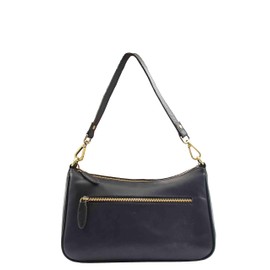 Womens Classic Leather Shoulder Cross Body Bag ATHENS (Black)