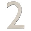 Architectural Mailboxes 3582SN-2 4 inch Solid Brass Floating House Number,