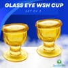 2activelife - Glass Eye Wash Cups (Set of 2) with