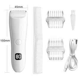 ANFOOS Bikini Trimmer for Women Electric Razor Hair Trimmer for Face Nose Eyebrow Beard Mustache Arm Leg Armpit Bikini,Painless Rechargeable Portable Womens Body Shavers Set, Gifts for Women