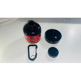 Omana Protein Powder Storage Container, Portable Supplement Powder Container with Funnel & Keychain for Travel Gym Workout Fitness, 100 ml, 30g