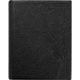 Brunnen 106521090 Ring Binder A6 4x Rings Plastic Cover Lined Insert 50x Pages Black