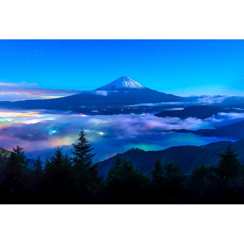 TAKASHI Mt. Fuji Postcard "Night Scene/Starry Sky 5-Piece Set"