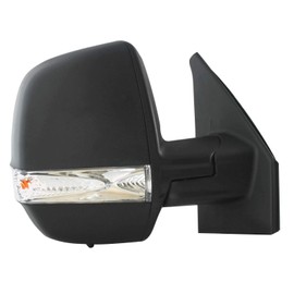 Passenger Right Side Door Mirror Power and Heated with Turn Signal Light Textured Back Cover for Ram Promaster City 2010 to 2023